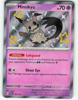 Mimikyu - Reverse Holo - 160/91 Paldean Fates - Pokemon TCG - 2024 - Image 1