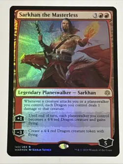 MTG War of the Spark Sarkhan the Masterless Foil 143/264 NM Rare - Image 1