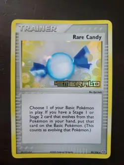 Pokemon Rare Candy Reverse Holo 83/106 Ex Emerald - Image 1
