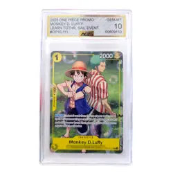One Piece Monkey D Luffy OP10-111 Learn Together Set Sail Event Promo AGS 10 - Image 1