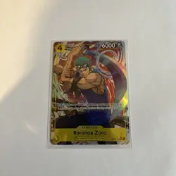 One Piece TCG Roronoa Zoro OP15-113 Alternate Art SR Near Mint In Hand - Image 1