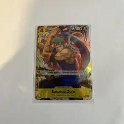 One Piece TCG Roronoa Zoro OP15-113 Alternate Art SR Near Mint In Hand - Image 2