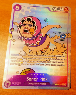 ONE PIECE ENGLISH CARD GAME HOLO CARTE Senor Pink OP10-067 ALT EN ** - Image 1