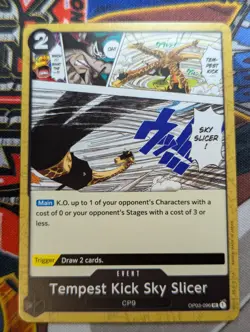 Tempest Kick Sky Slicer OP03-096 Pillars of Strength One Piece TCG Card - Image 1