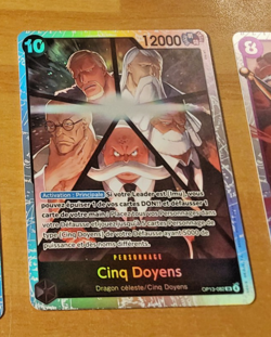 ONE PIECE CARD GAME HOLO CARTE FRANCAISE CINQ DOYENS OP13-082 SR FR MINT - Image 1