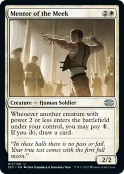 Mentor of the Meek -Foil Light Play MTG Double Masters 2022 - Image 1