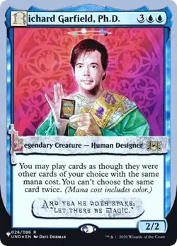 Richard Garfield, Ph.D. -Foil Light Play MTG The List - Image 1