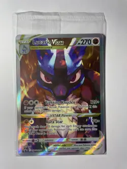Pokemon TCG Lucario VSTAR SWSH291 Promo Card Sealed - Image 1