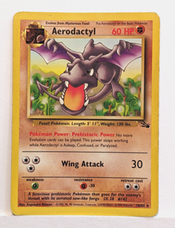 Aerodactyl 16/62 Non-Holo Rare Fossil Pokemon TCG Card - MP - Image 1