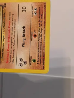 Aerodactyl 16/62 Non-Holo Rare Fossil Pokemon TCG Card - MP - Image 4