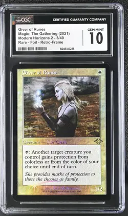 GIVER OF RUNES Modern Horizons Retro Frame Foil Rare CGC 10 MTG - Image 1