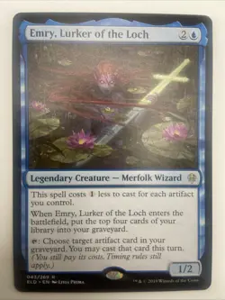 X 1 Emry, Lurker of the Loch NM Throne of Eldraine 043 MTG - Image 1