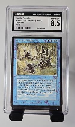 MTG Invoke "Prejudice" Legends Rare CGC 8.5 NM / Mint+ - Image 1