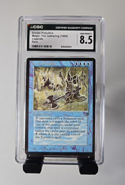 MTG Invoke "Prejudice" Legends Rare CGC 8.5 NM / Mint+ - Image 2
