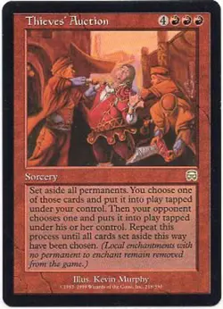 THIEVES' AUCTION X1 MAGIC MTG MERCADIAN MASQUES NEAR MINT (NM) 2000 - Image 1