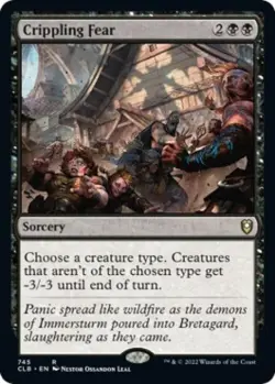 Crippling Fear - Near Mint MTG Commander Legends: Battle for Baldur's Gate - Image 1