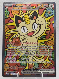 Meowth ex SIR Special Illustration Rare 121/088 Pokemon Perfect Order - Image 1
