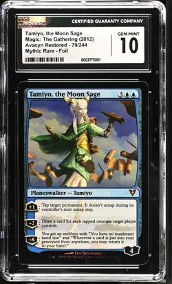 TAMIYO, THE MOON SAGE Avacyn Restored Foil Mythic CGC 10 MTG [Nostalgium] - Image 1