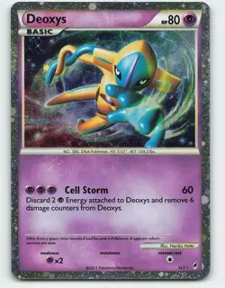 2011 Pokemon, Call of Legends, #SL1 Deoxys (Shiny), Shiny Holo Rare - Image 1