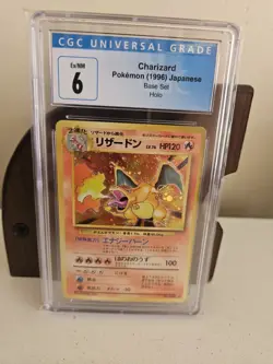 1996 Pokemon Japanese Base Set Charizard Holo CGC 6 Vintage Classic - Image 1
