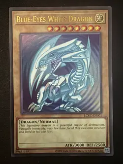 Konami Blue-Eyes White Dragon Ultra Rare LCKC-EN001 Kaiba 2020 Unlimited English - Image 1