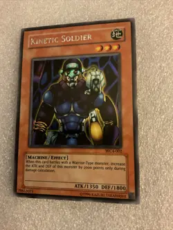 Yugioh Card Kinetic Soldier Secret Rare WC4-002 Vintage Never Played With ￼ - Image 1