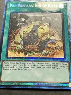 3x Pre-Preparation Of Rites | RA01 | Collectors Rare | NM | 1st Ed | YuGiOh! - Image 2