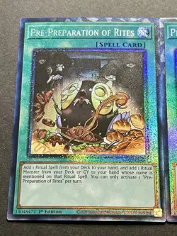 3x Pre-Preparation Of Rites | RA01 | Collectors Rare | NM | 1st Ed | YuGiOh! - Image 3
