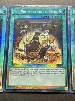 3x Pre-Preparation Of Rites | RA01 | Collectors Rare | NM | 1st Ed | YuGiOh! - Image 5