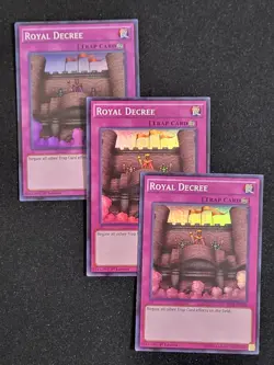 3 x YuGiOh Royal Decree THSF-EN058 Super Rare 1st Edition LP - Image 1