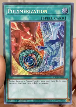 Yugioh 1xCopy Polymerization (Hero Art) RA03-EN051 Secret Rare 1st NM w/Tracking - Image 1