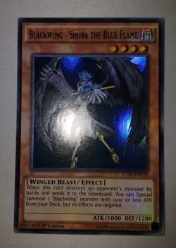 Yu-Gi-Oh Blackwing - Shura The Blue Flame LC5D-EN114 1ST ED Ultra Rare NM - Image 1