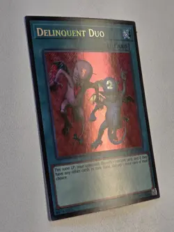 Delinquent Duo LCKC-EN101 Secret Rare Yugioh Legendary Collection Kaiba Mint - Image 2