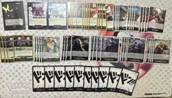 ONE PIECE ENG TCG: BLACK IMU CORE DECK 51 CARD NEAR MINT WITH 10x DONS - Image 2