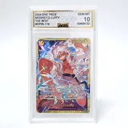 One Piece English Monkey D. Luffy SEC Rare One Piece THE BEST OP05-119 AGS 10 - Image 1