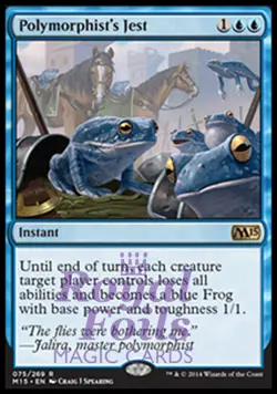 Polymorphist's Jest 1x FOIL MTG M15 Core Set Rare MINT blue instant - Image 1