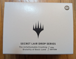 MTG Secret Lair ~ The Unfathomable Crushing Brutality of Basic Lands ~ FOIL New - Image 1