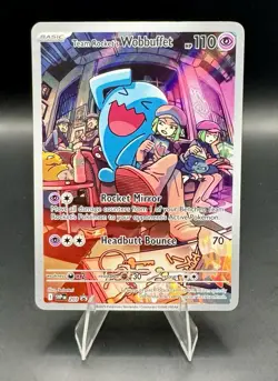 Team Rocket's Wobbuffet 203 Sv: Scarlet & Violet Promo Cards Holo - Image 1