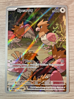 Pokemon Card Spearow 151/132 Mega Evolution Holo Illustration Rare IR - Image 1