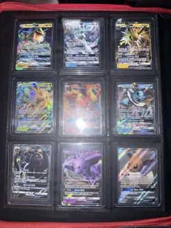Pokemon GX 9 Card Lot! EEVEELUTIONS AND RAYQUAZA - Image 1