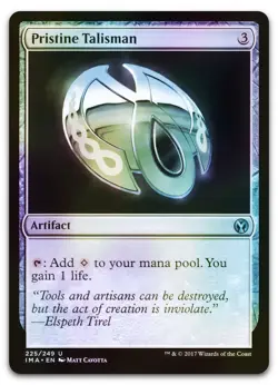 Pristine Talisman #225 (Foil) (NM) Iconic Masters IMA Magic MTG - Image 1