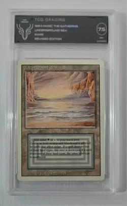 Magic The Gathering: MTG 1994 Underground Sea Revised Edition Graded TCG NM 7.5 - Image 1