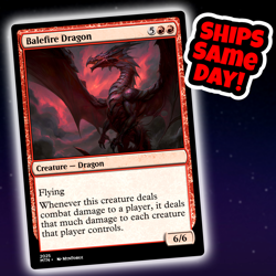 Balefire Dragon - Custom Art Magic: The Gathering Playtest Card - Commander EDH - Image 1