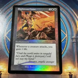 Onslaught MTG FOIL Righteous Cause Magic NM - Image 1