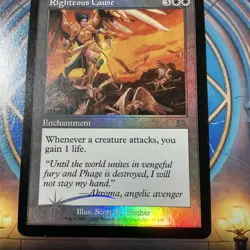 Onslaught MTG FOIL Righteous Cause Magic NM - Image 3