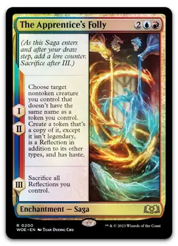 The Apprentice's Folly #200 (Foil) (NM) Wilds of Eldraine WOE Magic MTG - Image 1