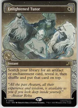 MTG Enlightened Tutor (Showcase) Normal NM Avatar: The Last Airbender: Magic 305 - Image 1