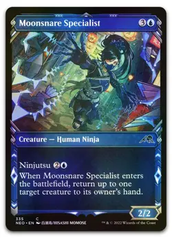 Moonsnare Specialist (Showcase) #335 (Foil) NM Kamigawa Neon Dynasty Magic MTG - Image 1