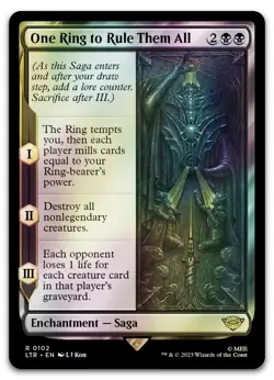 One Ring to Rule Them All #102 (Foil) (NM) Lord of the Rings LTR Magic MTG - Image 1