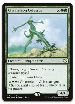 Chameleon Colossus #153 (NM) Forgotten Realms AFC Magic MTG - Image 1